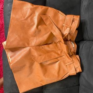 Leather Shorts